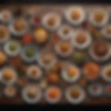 Cultural Diversity in Healthy Eating An inviting table setting showcasing diverse cultural dishes that align with various diets