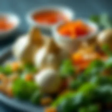 A close-up view of unique ingredients commonly used in Cantonese cuisine