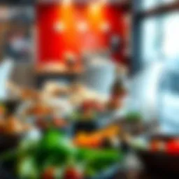 A vibrant array of international dishes showcasing global culinary diversity