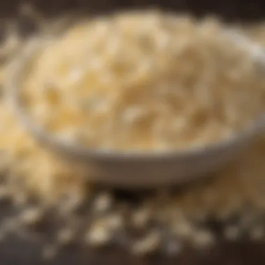 Ingredients used in making white chocolate shavings