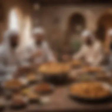 Unity and Togetherness During Ramadan A community gathering celebrating the spirit of Ramadan