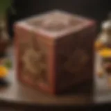 Elegant gift box adorned with traditional motifs