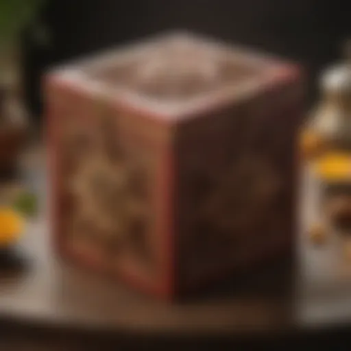 Elegant gift box adorned with traditional motifs