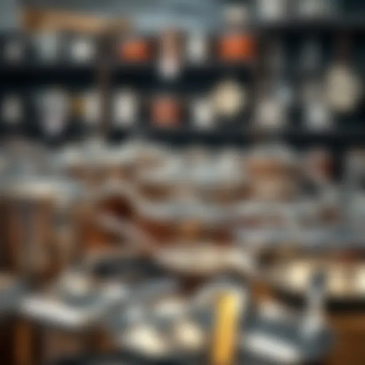 Variety of All-Clad pots and pans available for selection