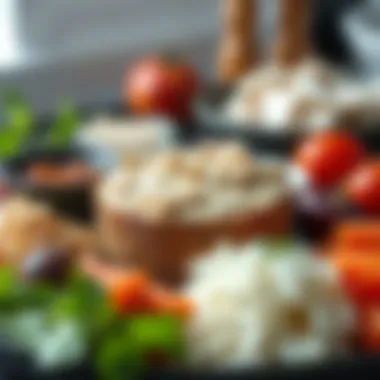 An enticing spread of various ingredients used in tuna fish sandwich spread