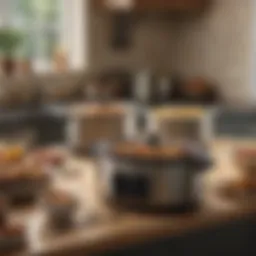 Showcasing programmable casserole crock pot features