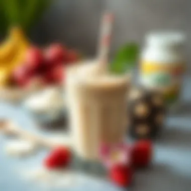 Delicious Smoothie Incorporating Vanilla Protein Powder Smoothie made with vanilla protein powder