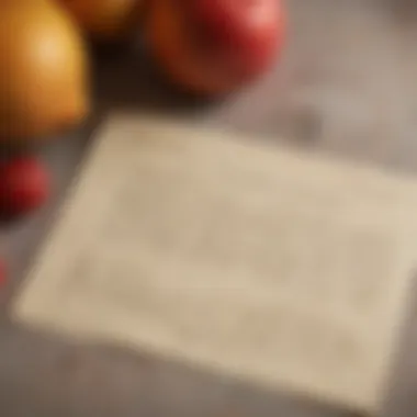 A close-up of an antique recipe card with handwritten notes