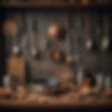 An array of traditional kitchen utensils from the past