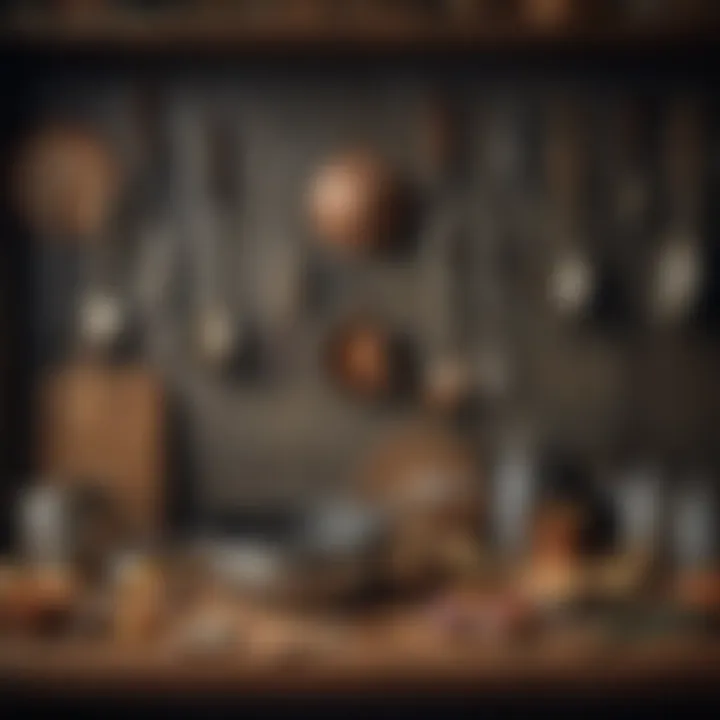 An array of traditional kitchen utensils from the past