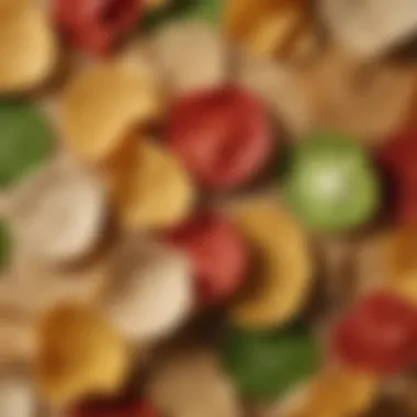 Natural Ingredients in Wholefoods Chips Close-up of wholefoods chips highlighting natural ingredients
