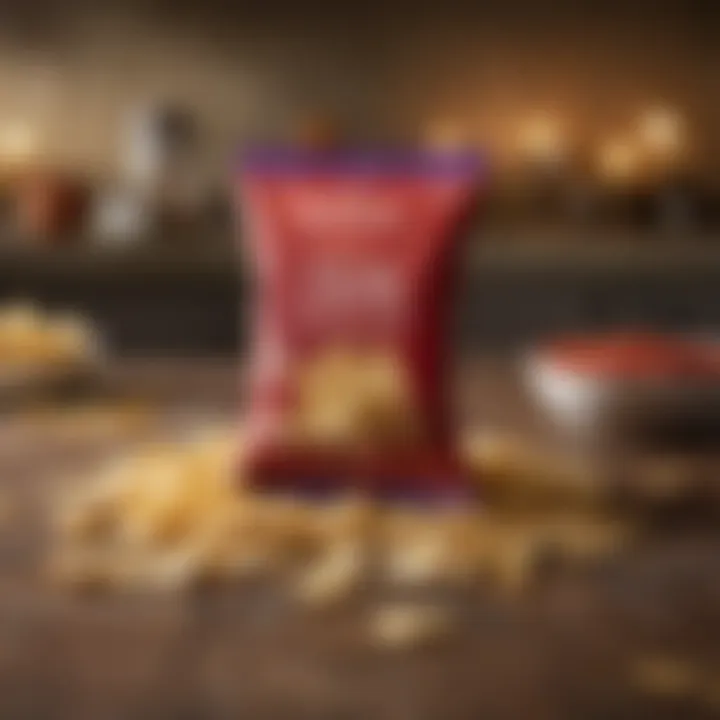 A serene environment showcasing wholefoods chips in a snack setting