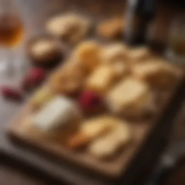 Creative Cheese and Cracker Presentation Creative presentation of cheese and crackers for a gifting experience
