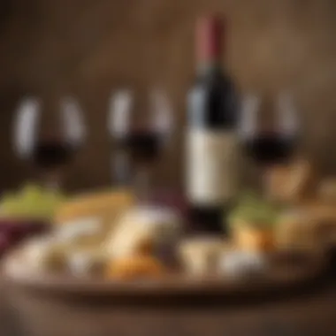 Gourmet Cheese and Wine Selection A selection of gourmet cheeses paired with fine wines