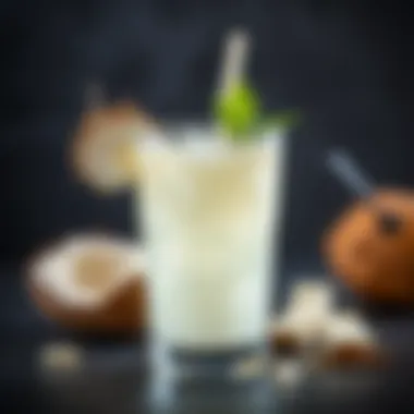 A refreshing beverage made with young Thai coconut water.