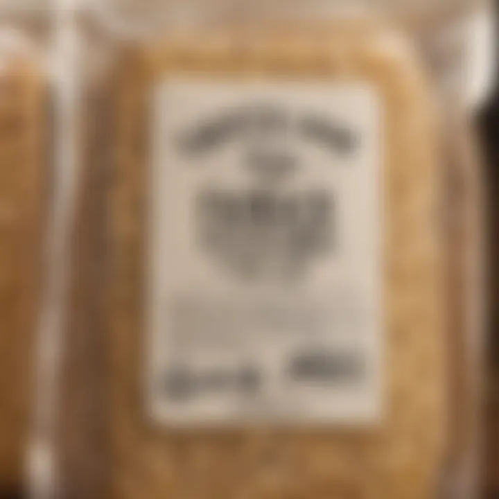 Close-up of Farmer John Bacon packaging highlighting gluten-free labeling
