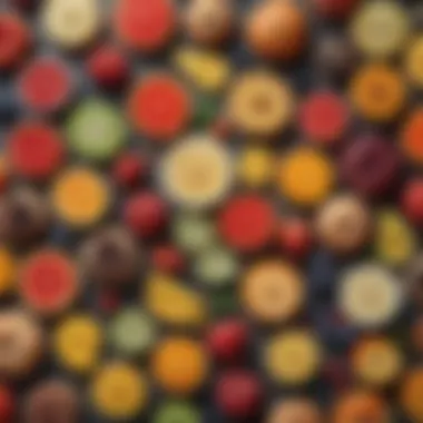 Vibrant Foods for Mood Enhancement A vibrant assortment of serotonin-boosting foods