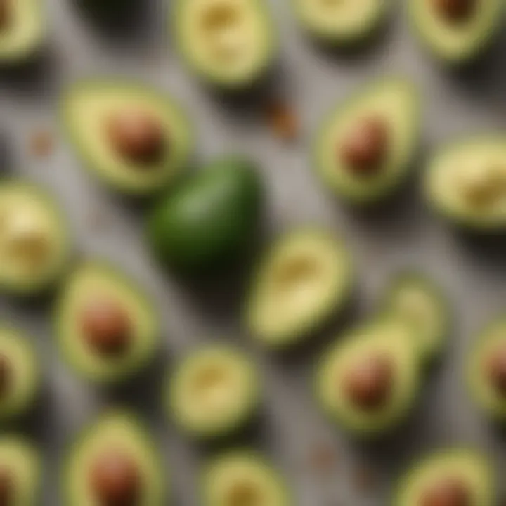 A close-up of a delicious avocado and its nutritional benefits