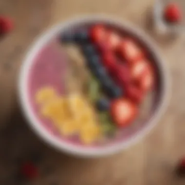 Smoothie Bowl: A Delicious Way to Boost Mood A colorful smoothie bowl topped with berries and seeds