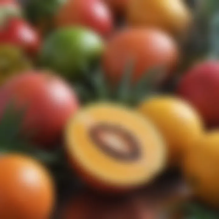 Fresh tropical fruits loaded with essential nutrients.