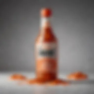 Artistry in a Bottle: Ghost Scream Sauce A beautifully arranged bottle of ghost scream sauce highlighting its rich texture