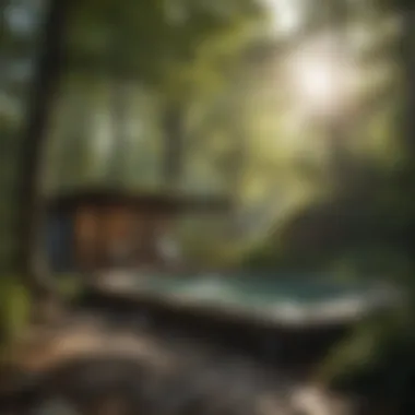 The Healing Power of Nature in Spa Experiences A peaceful outdoor spa area surrounded by nature