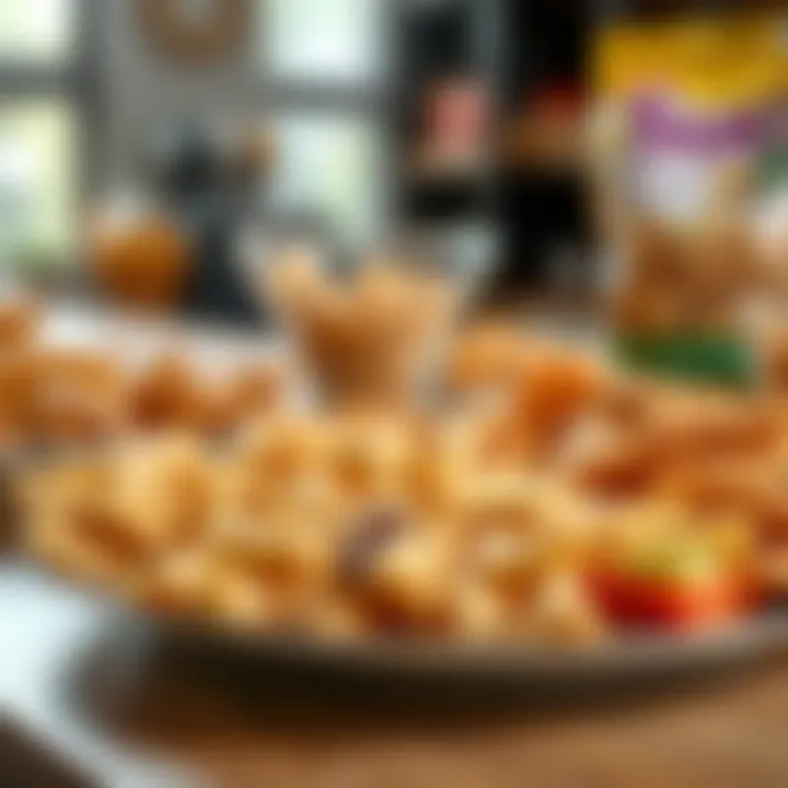 A delightful spread of whole grain snacks presented aesthetically on a plate.