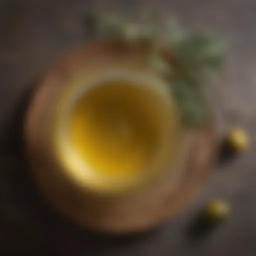 Gundry olive oil showcasing its rich golden hue