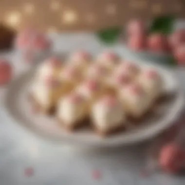 Elegant presentation of Häagen-Dazs Peppermint Ice Cream Bars on a festive platter