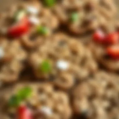 Whole Grain and Seed-Infused Crackers Close-up of whole grain and seed-based crackers with toppings
