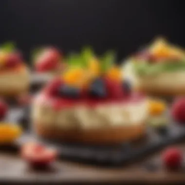 Nutritious Fruit Delights A colorful array of nutritious fruit-based desserts