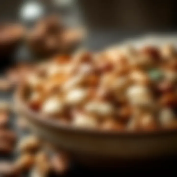 Energetic Nut and Seed Medley A bowl of mixed nuts and seeds showcasing healthy fats