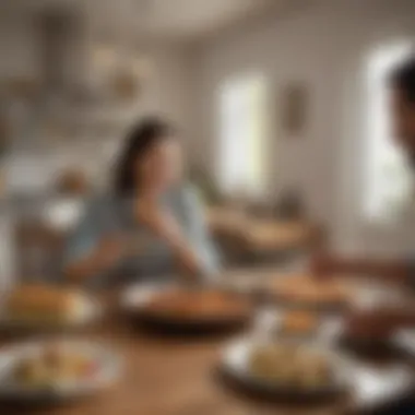 A satisfied customer enjoying a delicious meal at home