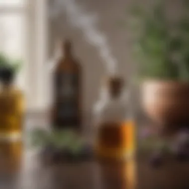 Essential Oils and Diffusers for a Soothing Environment Essential oils and diffusers creating a soothing ambiance