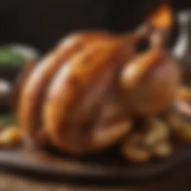 Charming roasted chicken with crispy skin