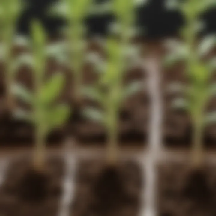 Illustration of seedling growth stages