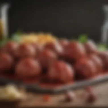 Choosing the Right Meats for Meatballs A variety of raw meats selected for meatball preparation