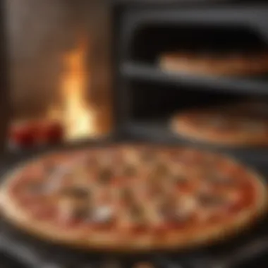 Gourmet pizzas cooked to perfection in an indoor oven