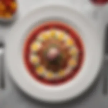 Gourmet Dinner Plate Presentation Artful presentation of a gourmet dinner plate