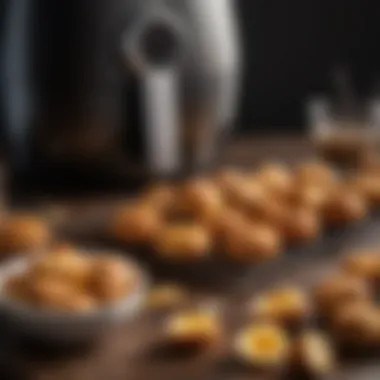 Perfectly Cooked Keto Snacks in Air Fryer Air fryer displaying perfectly cooked keto snacks