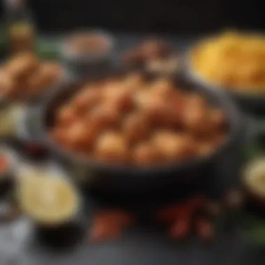 Fresh ingredients for keto air frying