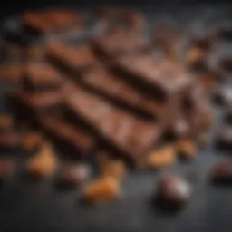 Rich Dark Chocolate Bars Ready for Melting