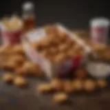 An assortment of KFC Six Dollar Box components