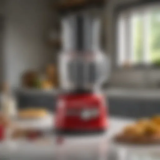 Sleek design of the KitchenAid blender showcasing its modern aesthetic.