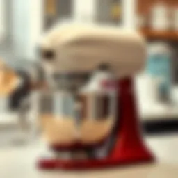 A stylish KitchenAid mixer lid cover showcasing its sleek design.