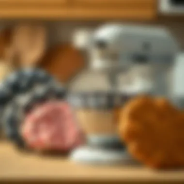 Diverse Materials for KitchenAid Mixer Lid Covers Various materials used in KitchenAid mixer lid covers displayed together.