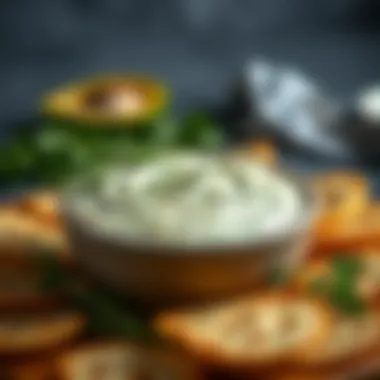 Creamy Knorr Artichoke Dip with Herbs A bowl of creamy Knorr Artichoke Dip garnished with fresh herbs