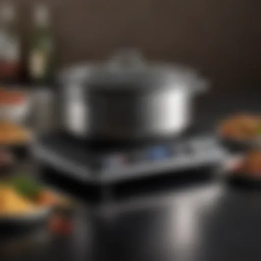An artistic representation of a La China cooker showcasing its sleek design.