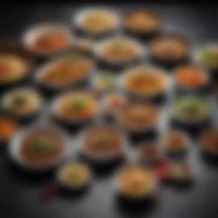 A variety of dishes prepared using a La China cooker, highlighting versatility.