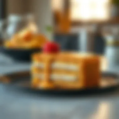 Modern Take on Mariano's Cake A modern interpretation of Mariano's cake presented in an innovative style.